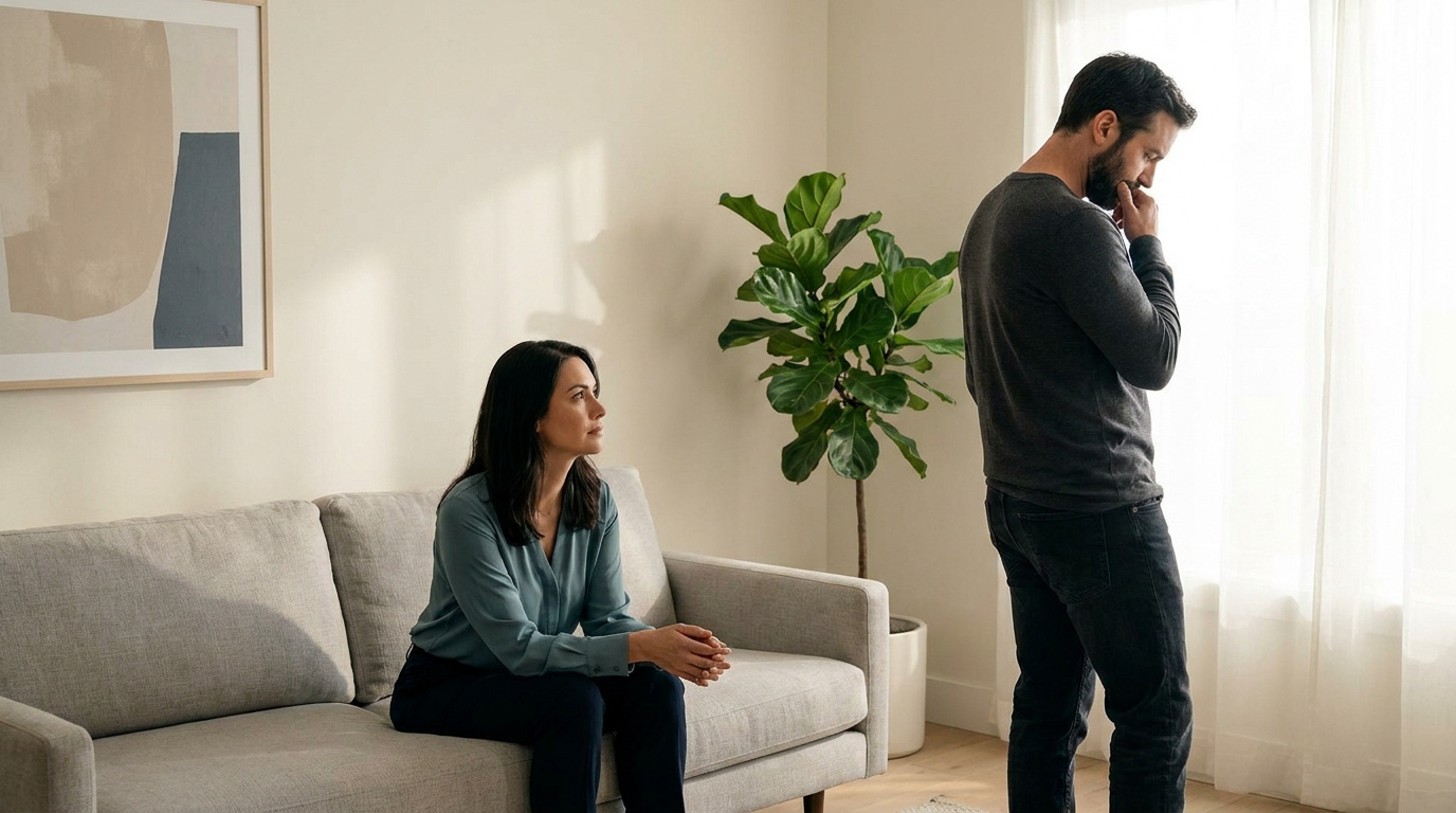 Le silence d'une femme qui secoue la conscience d'un homme